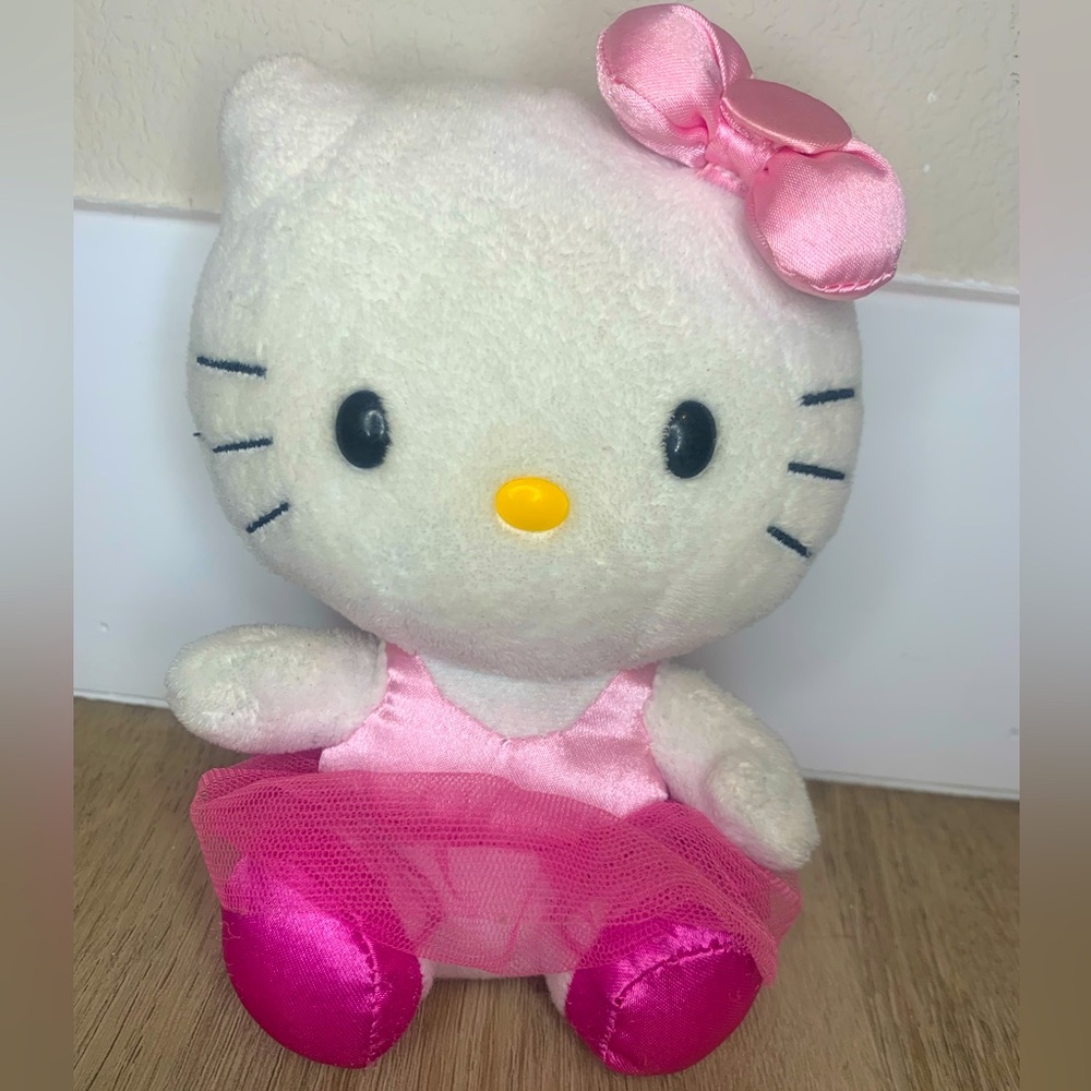 Hello Kitty TY Sanrio Pink Ballerina Dress Plush 2012 Stuffed Toy Animal